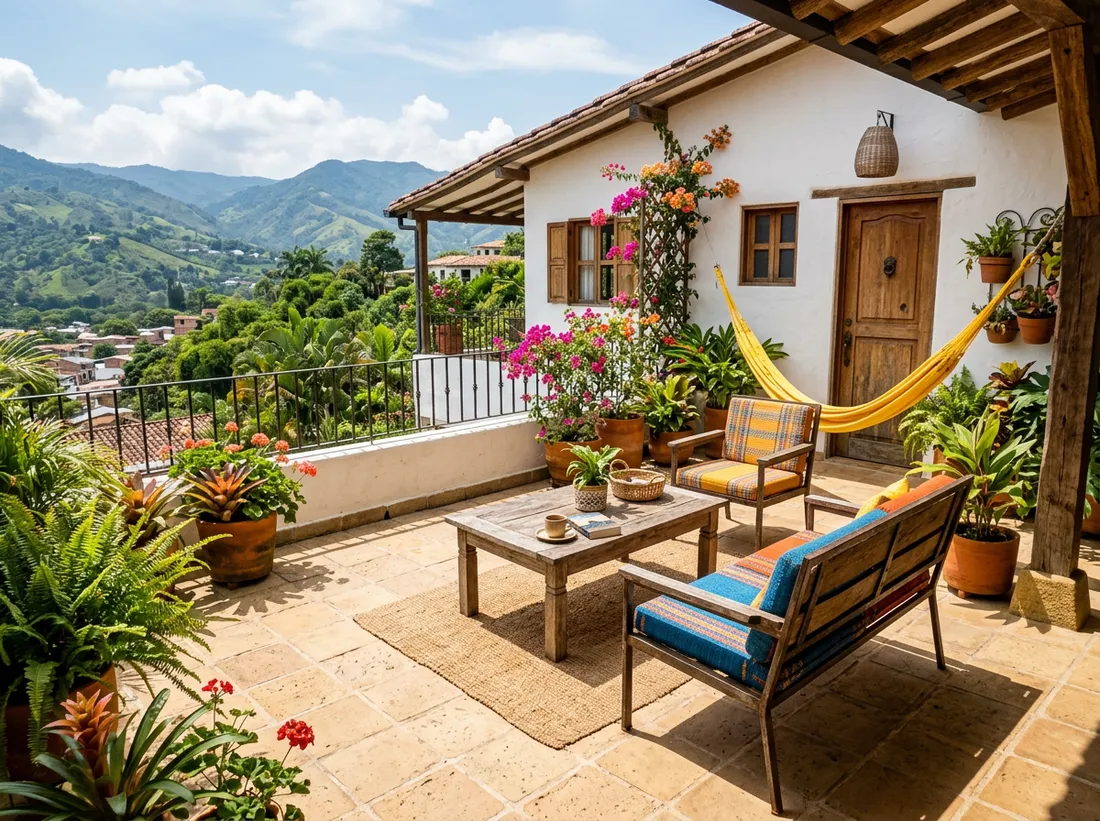 Terraza con piso antideslizante